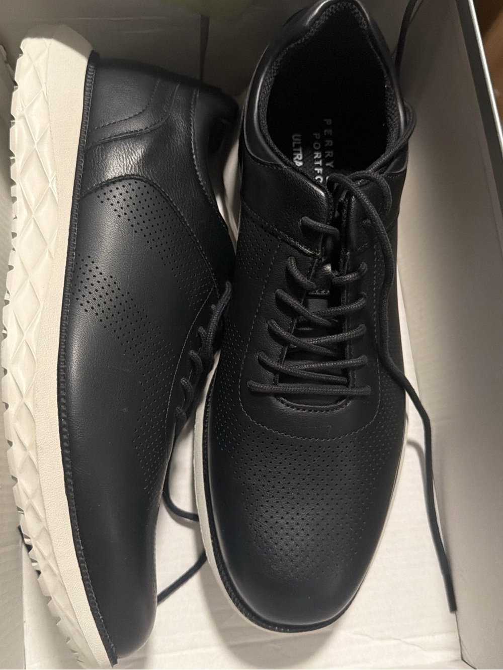 Perry Ellis Portfolio Men's Casual Shoes - Black Sz 9